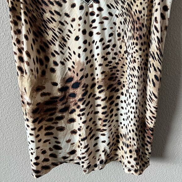 Natori Leopard Print Lace Trim Cami - Picture 5 of 7